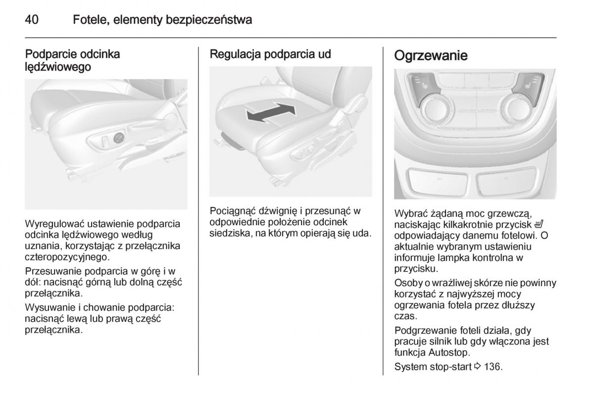 Opel Mokka instrukcja obslugi / page 42