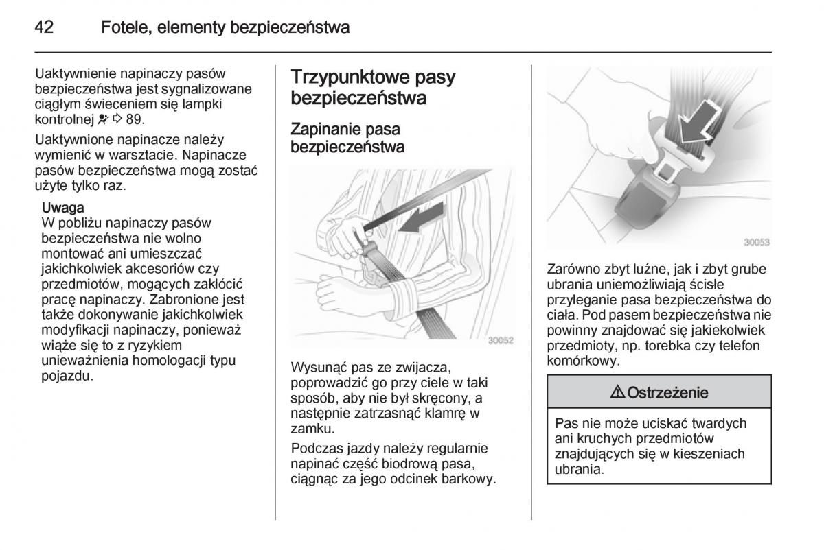 Opel Mokka instrukcja obslugi / page 44