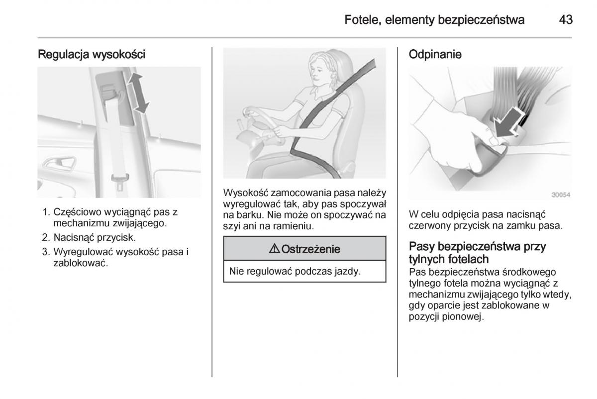 Opel Mokka instrukcja obslugi / page 45