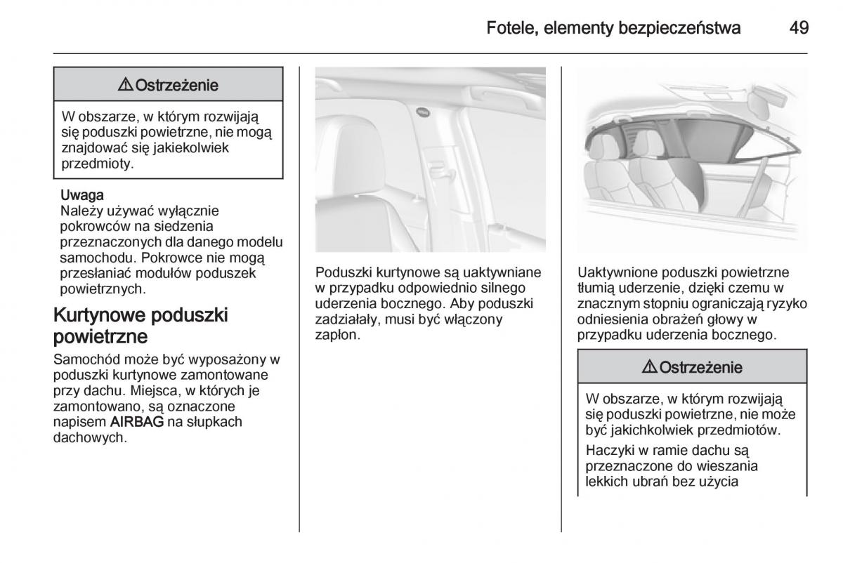 Opel Mokka instrukcja obslugi / page 51