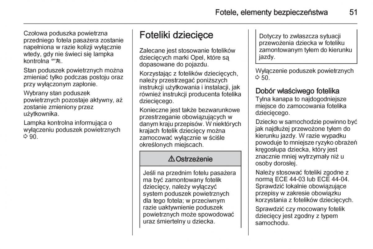 Opel Mokka instrukcja obslugi / page 53