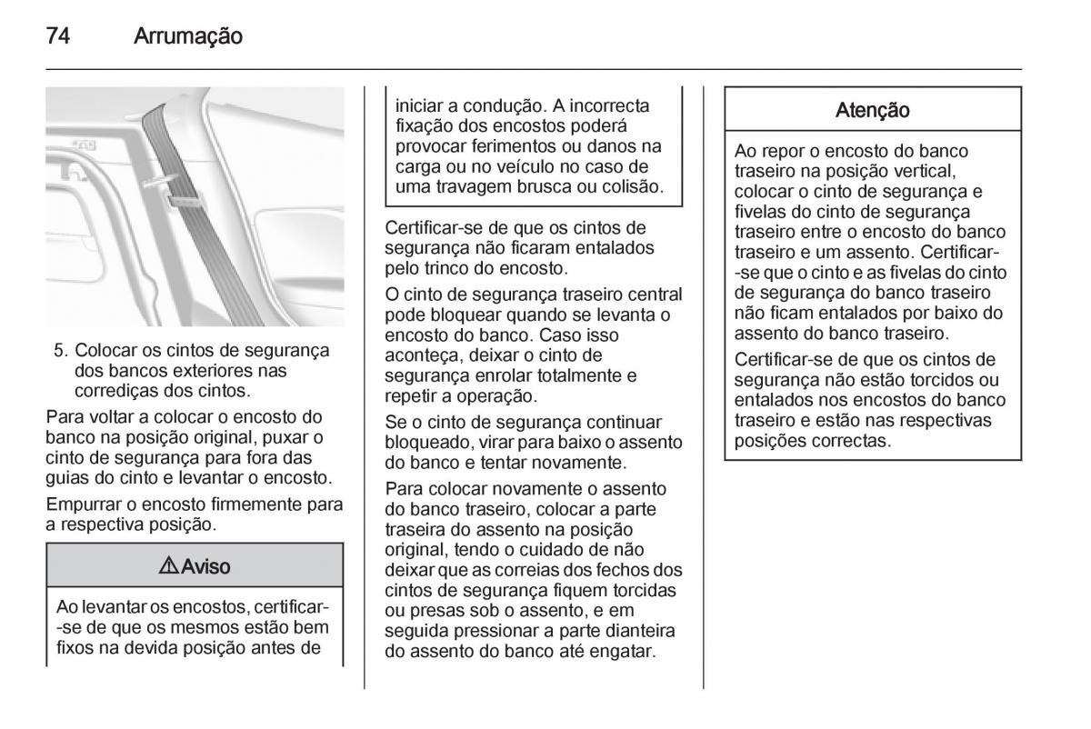 Opel Mokka manual del propietario / page 76