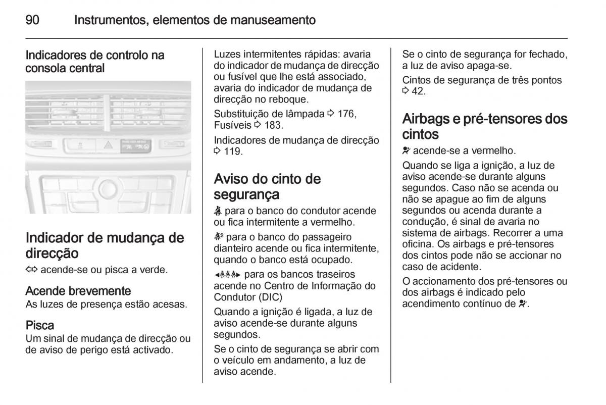 Opel Mokka manual del propietario / page 92