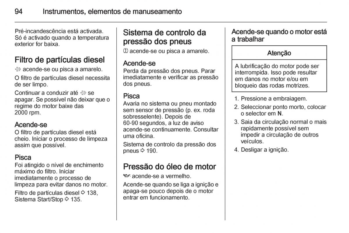 Opel Mokka manual del propietario / page 96