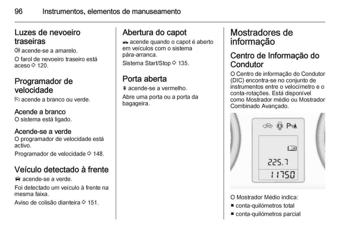 Opel Mokka manual del propietario / page 98