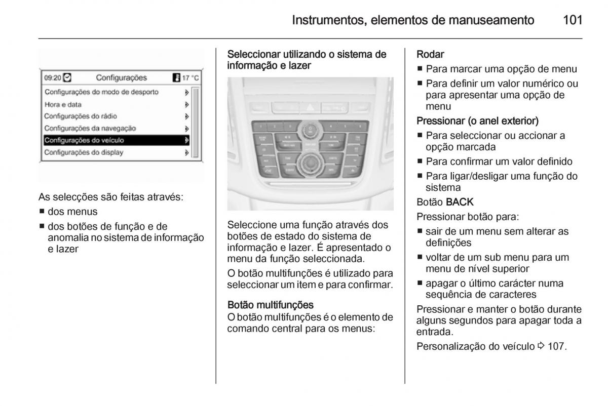 Opel Mokka manual del propietario / page 103