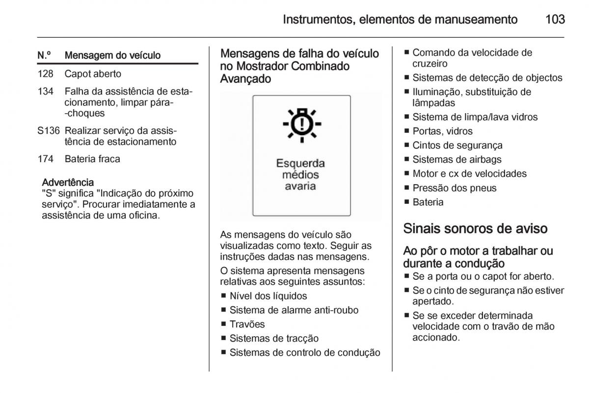 Opel Mokka manual del propietario / page 105