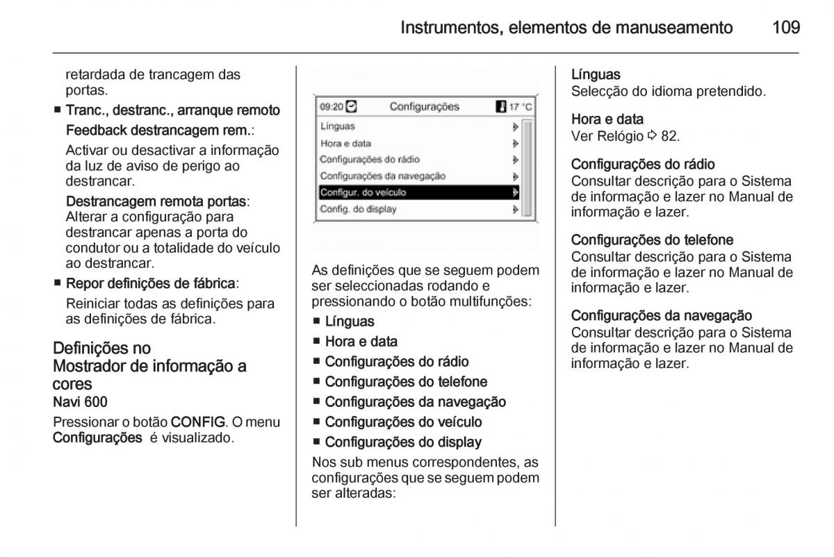 Opel Mokka manual del propietario / page 111