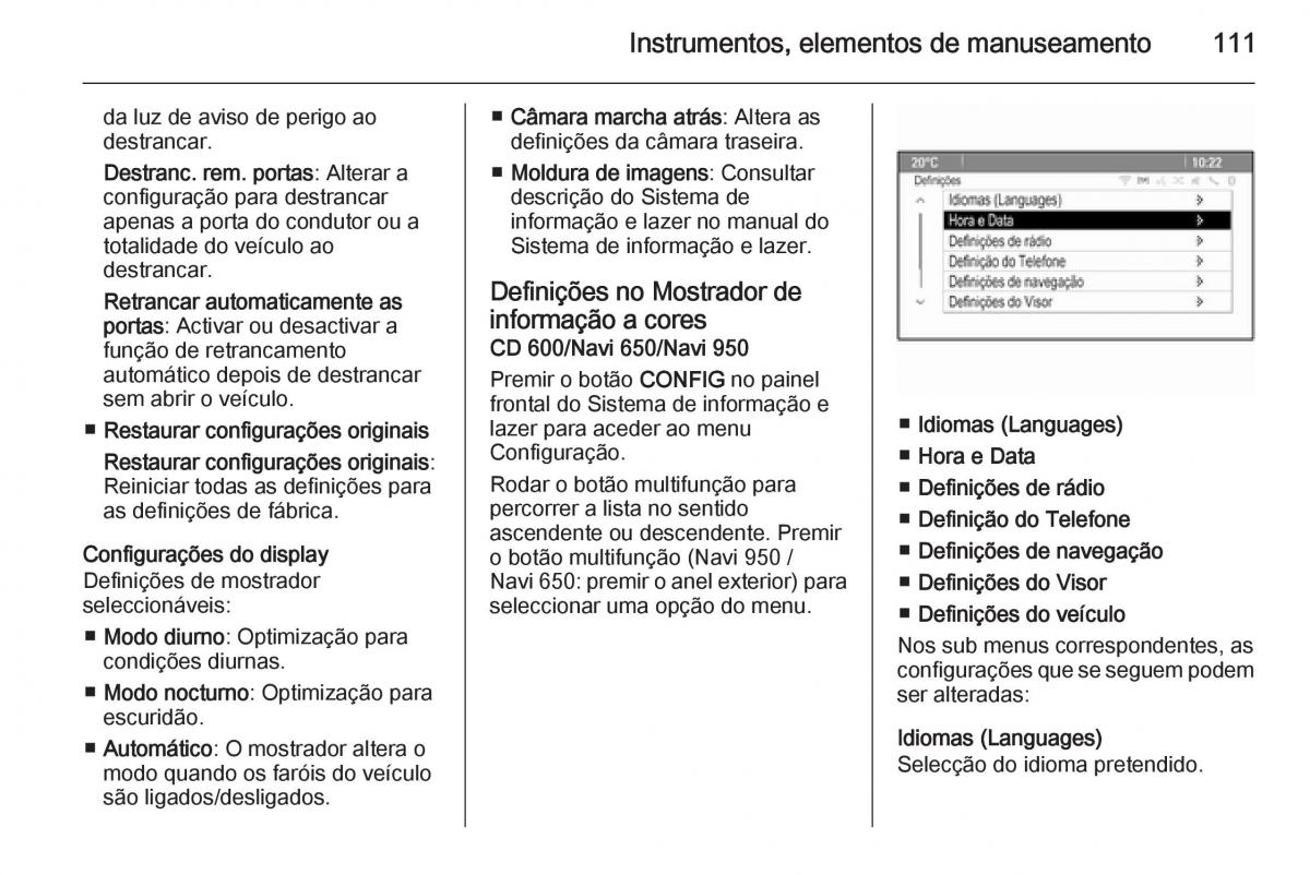 Opel Mokka manual del propietario / page 113