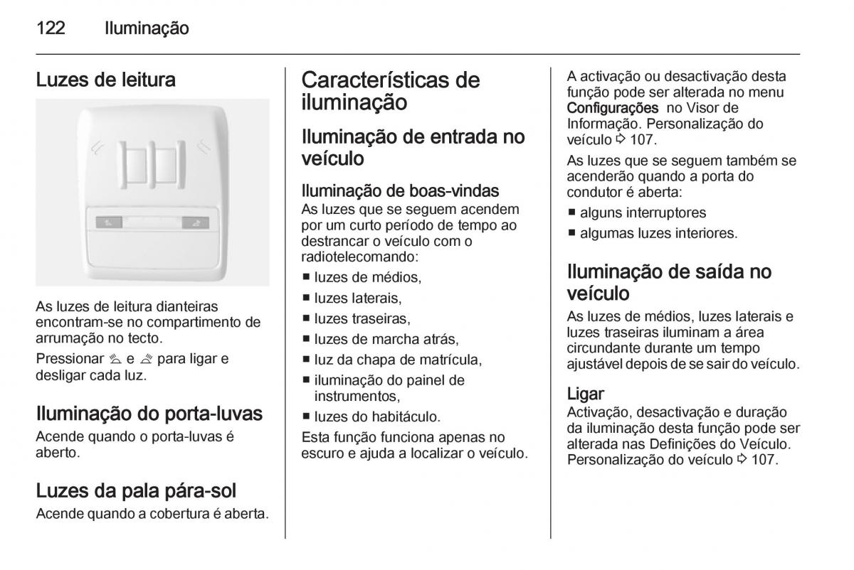 Opel Mokka manual del propietario / page 124