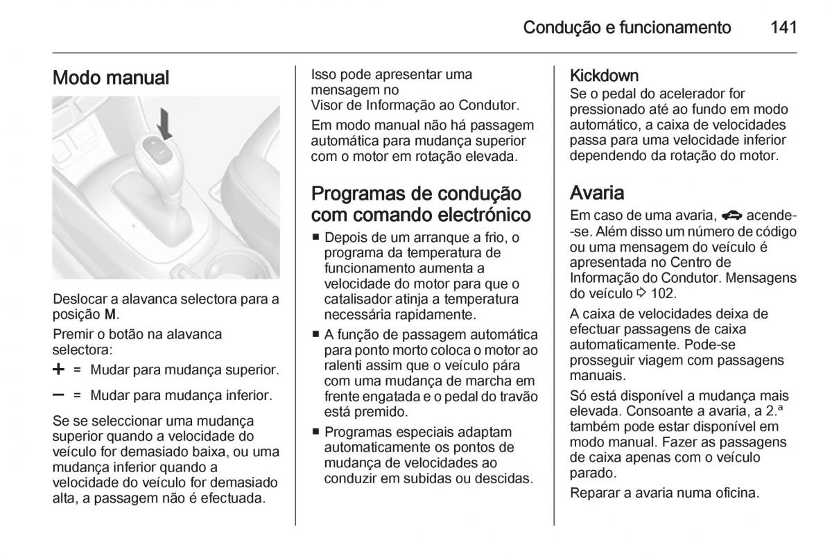 Opel Mokka manual del propietario / page 143