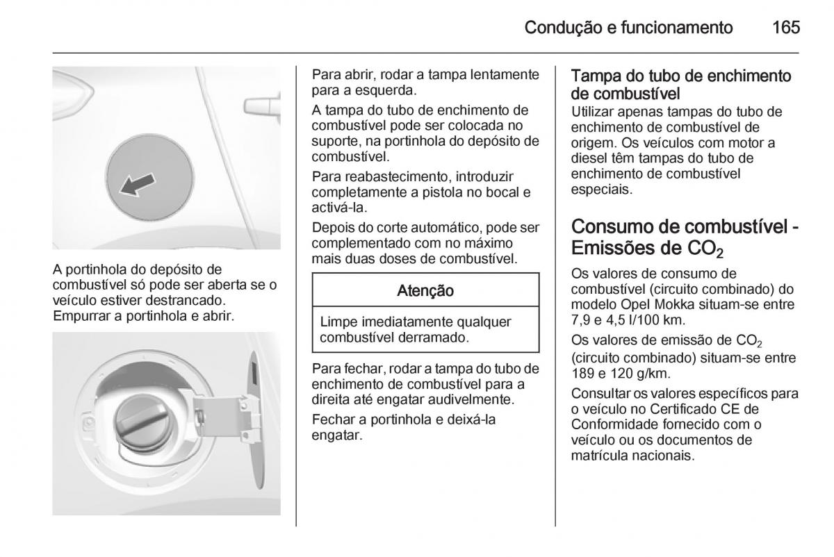 Opel Mokka manual del propietario / page 167