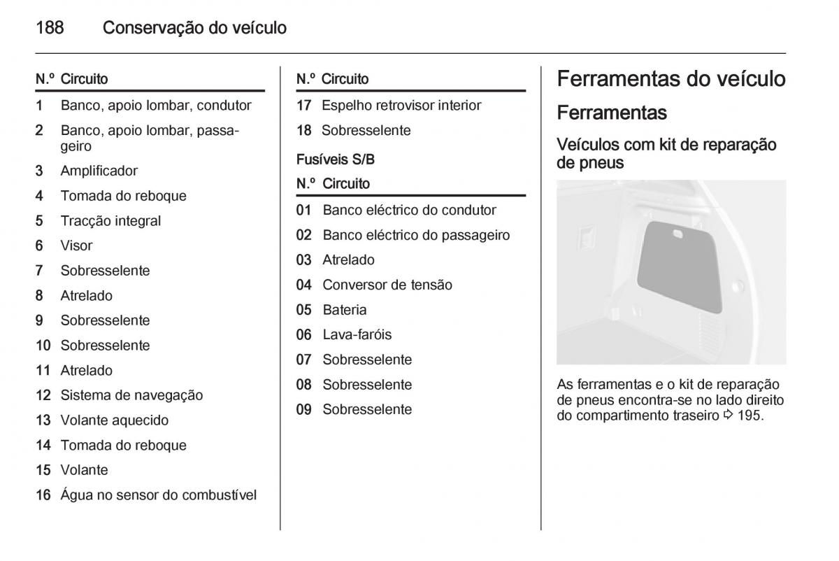 Opel Mokka manual del propietario / page 190