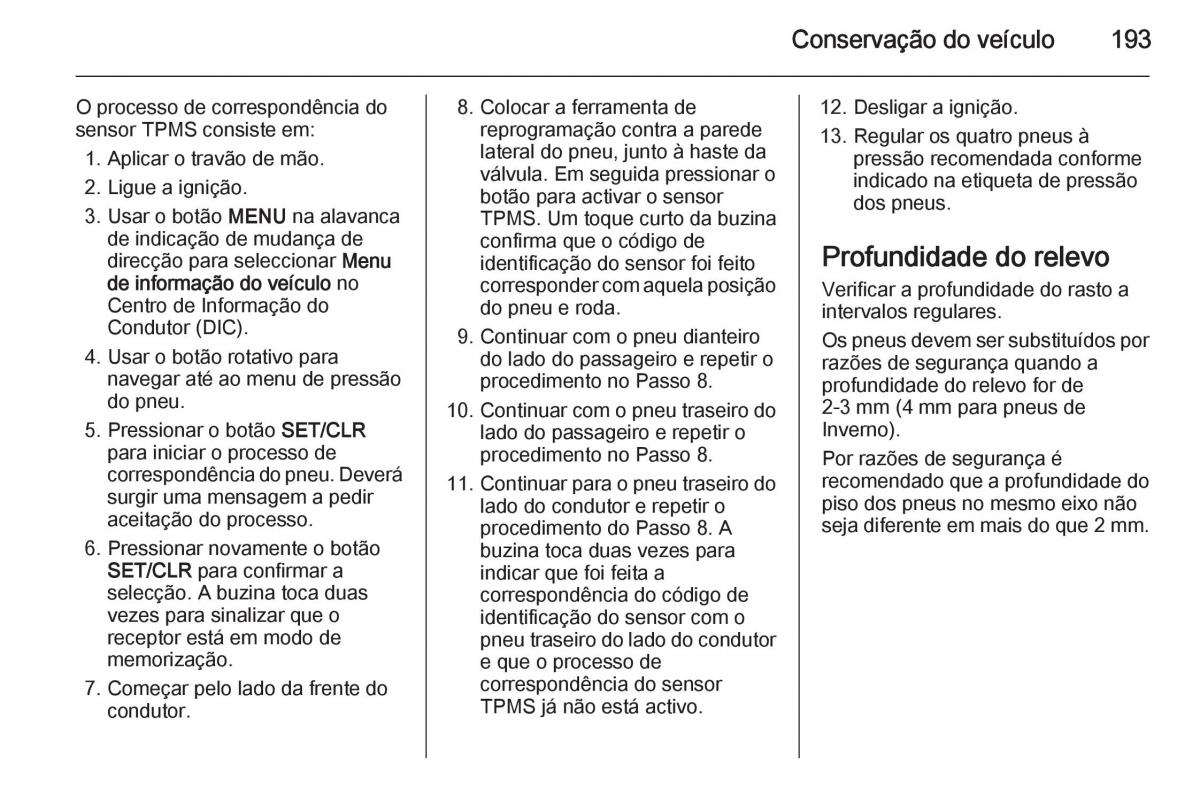 Opel Mokka manual del propietario / page 195