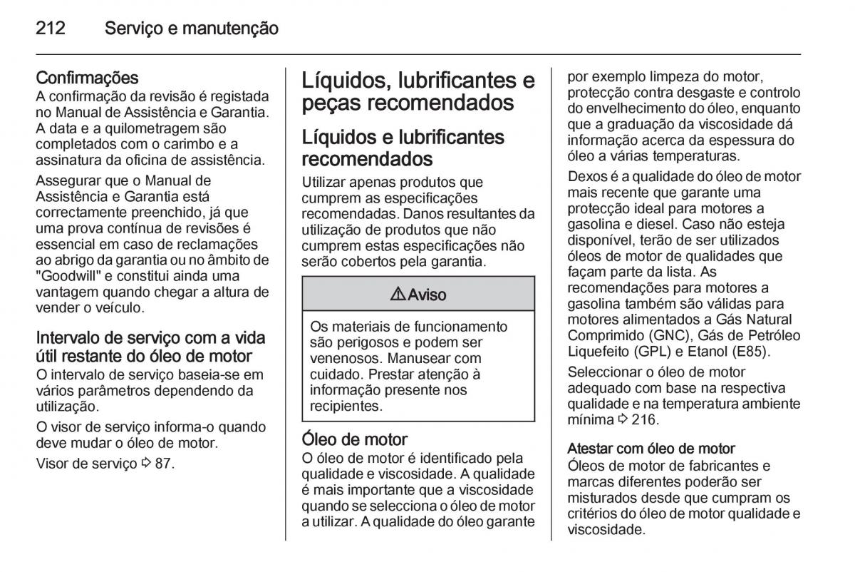 Opel Mokka manual del propietario / page 214