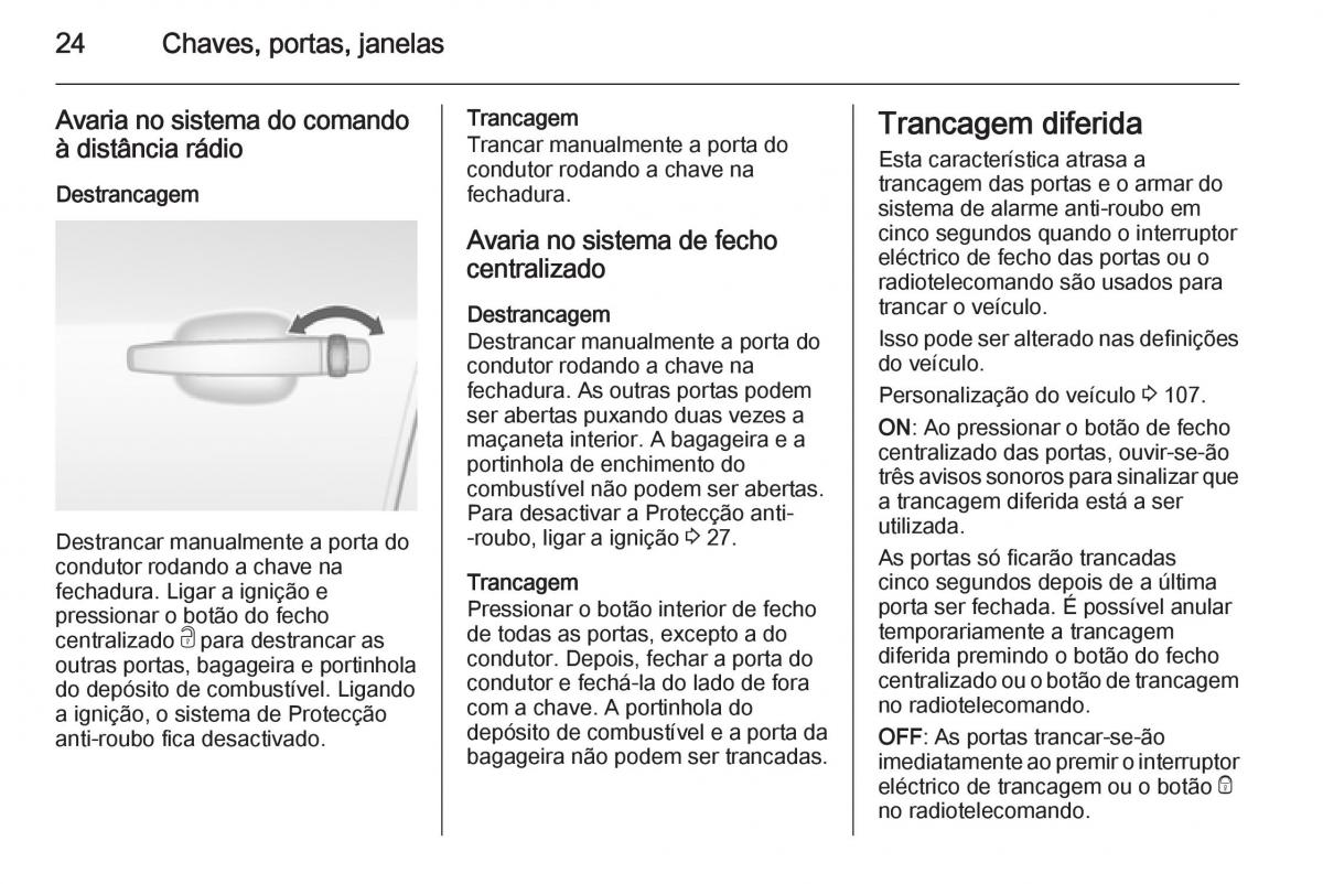 Opel Mokka manual del propietario / page 26