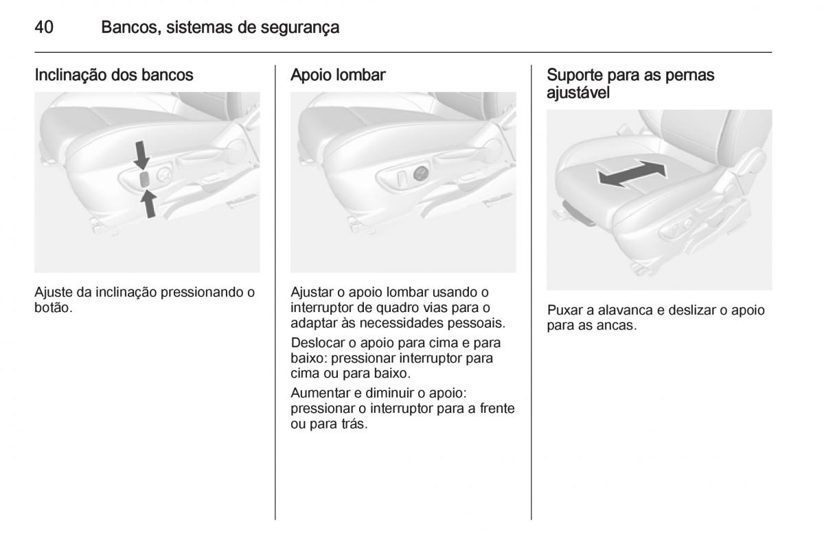 Opel Mokka manual del propietario / page 42