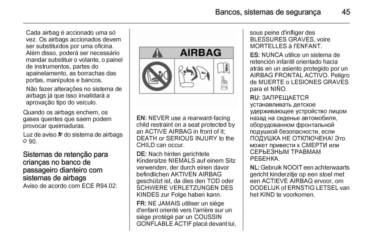 Opel Mokka manual del propietario / page 47