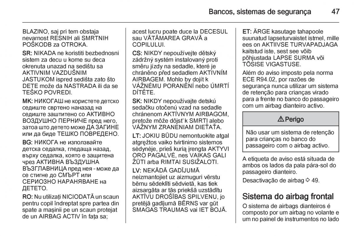 Opel Mokka manual del propietario / page 49