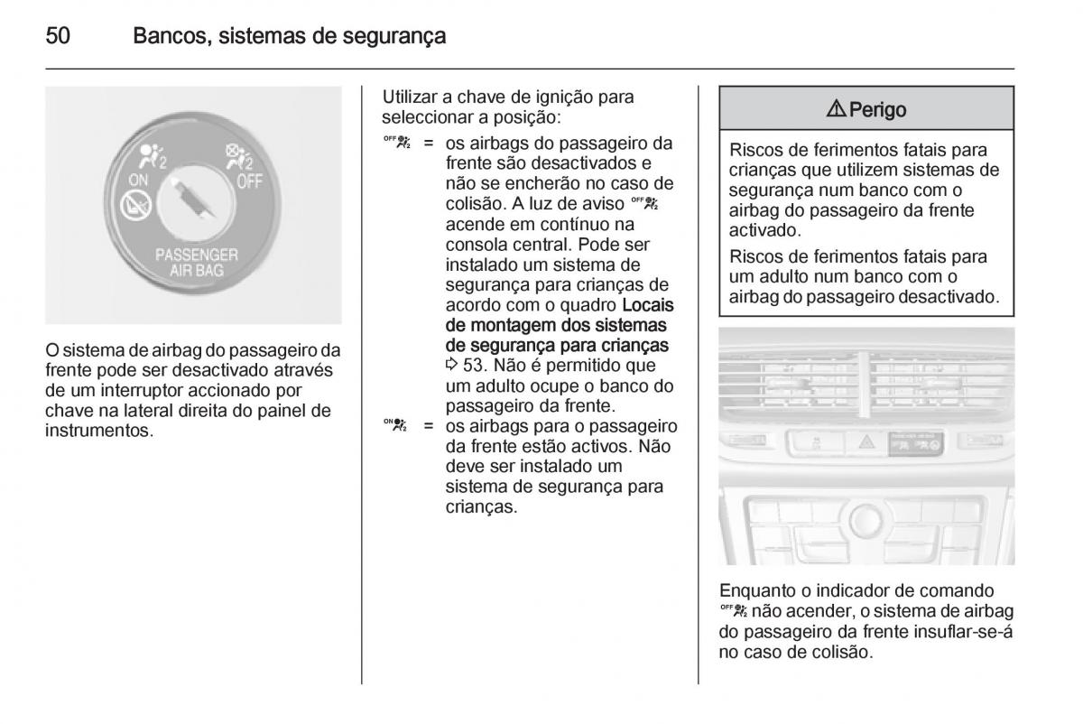 Opel Mokka manual del propietario / page 52