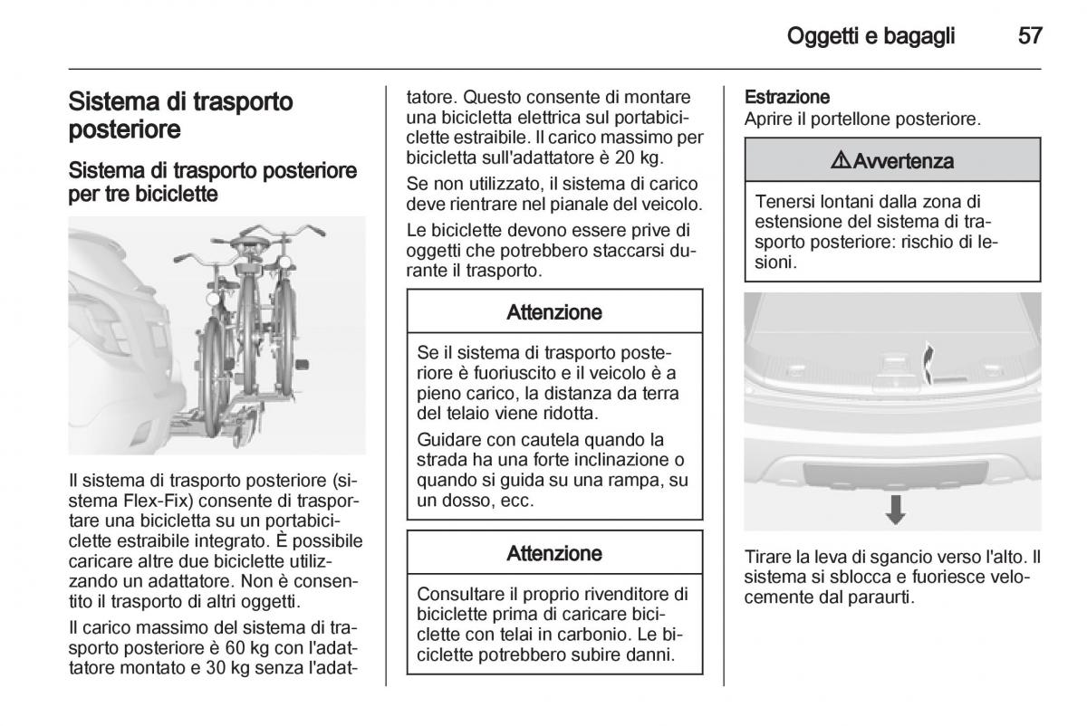 Opel Mokka manuale del proprietario / page 59