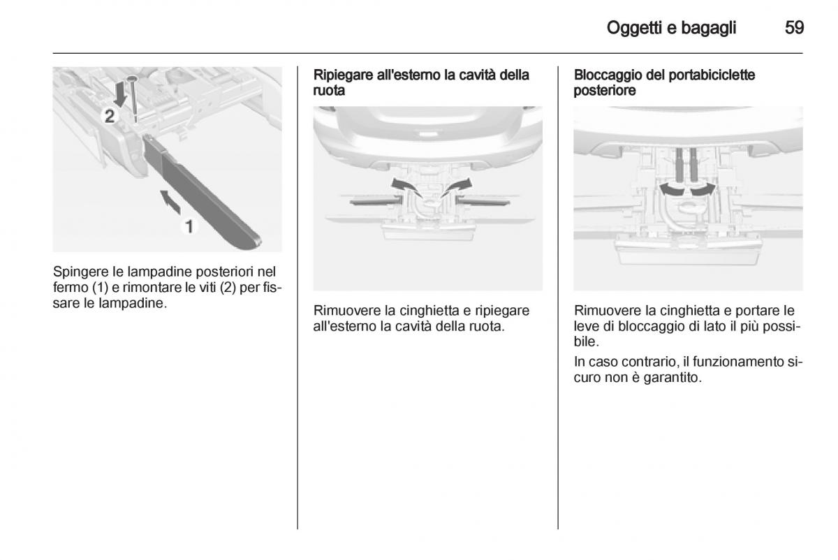 Opel Mokka manuale del proprietario / page 61