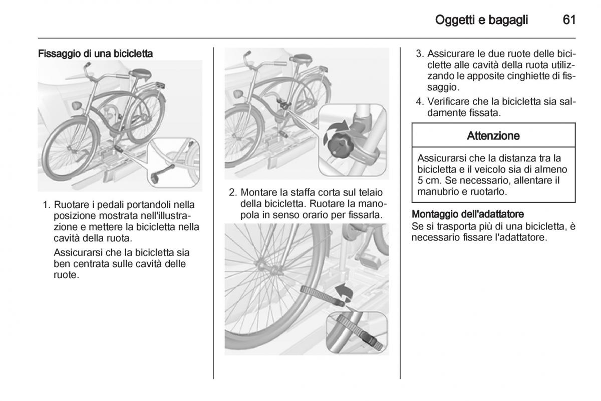 Opel Mokka manuale del proprietario / page 63