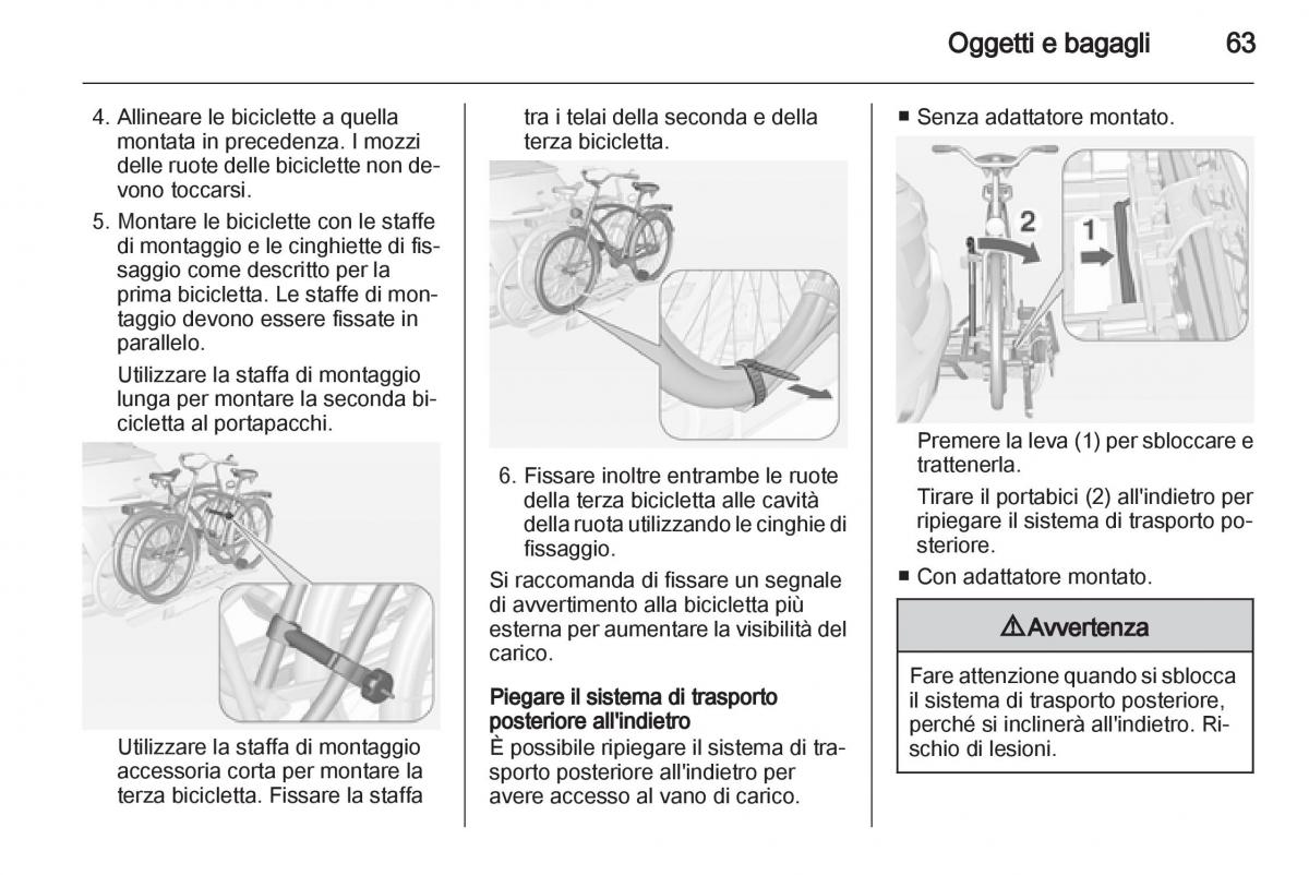 Opel Mokka manuale del proprietario / page 65