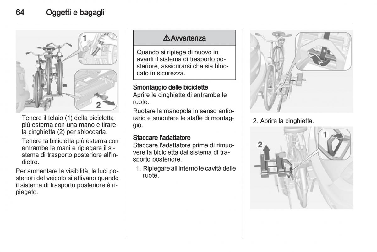 Opel Mokka manuale del proprietario / page 66