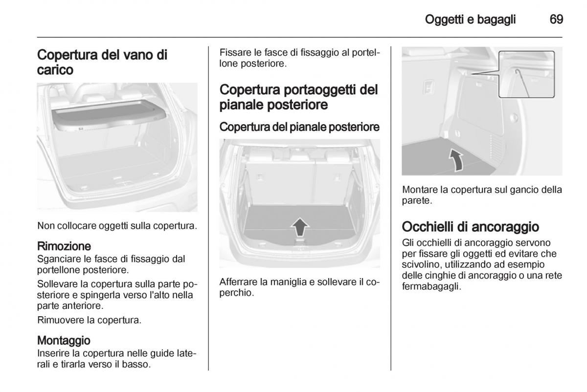 Opel Mokka manuale del proprietario / page 71