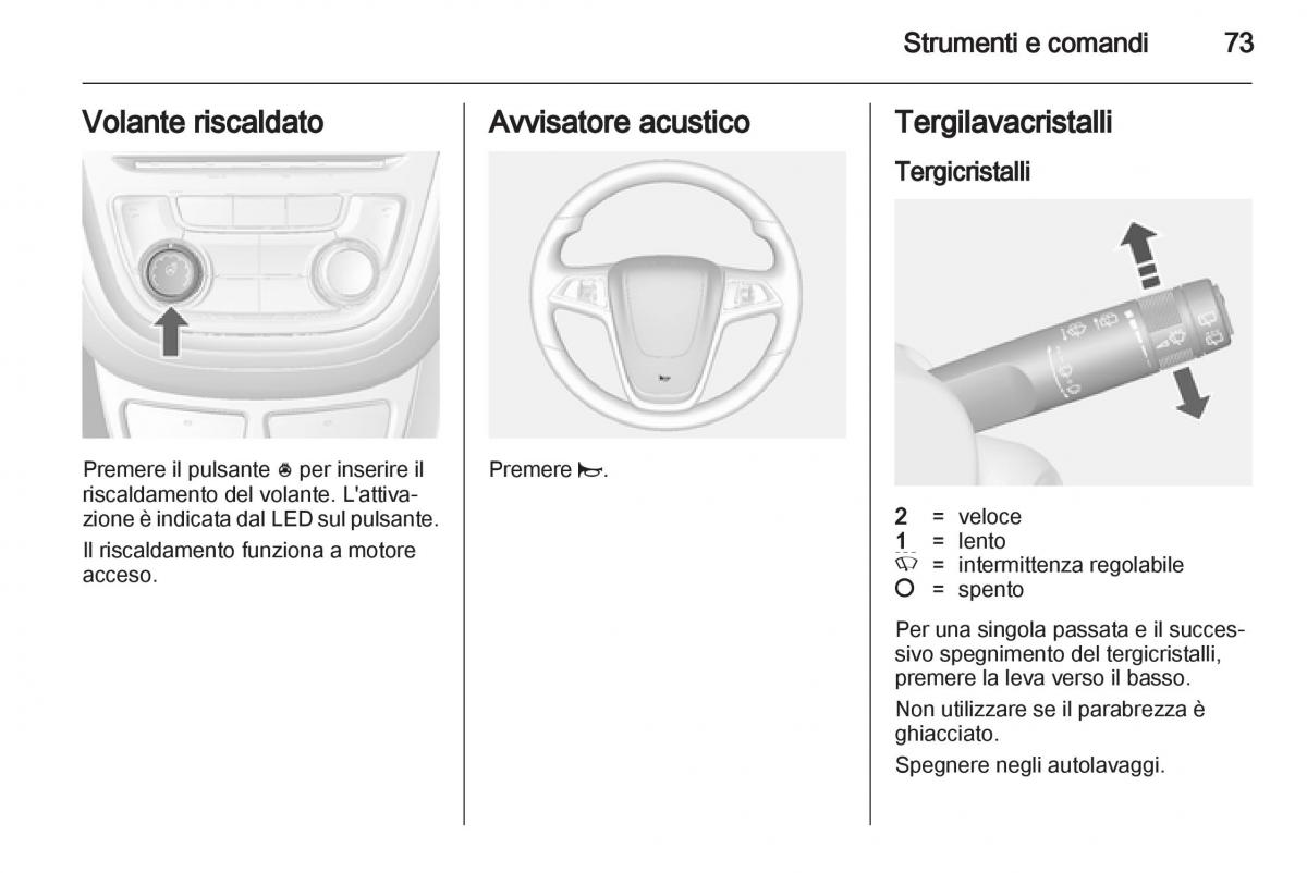 Opel Mokka manuale del proprietario / page 75