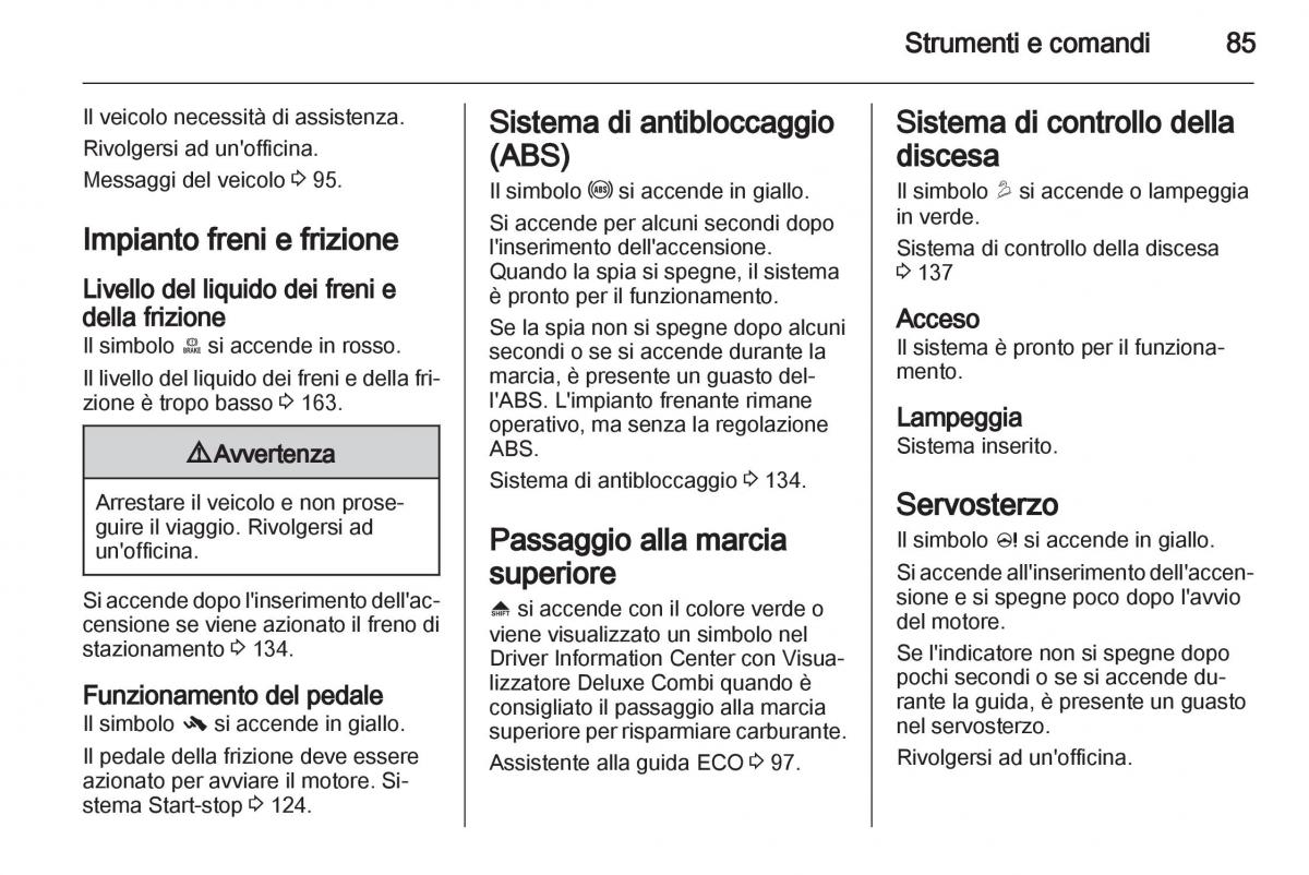 Opel Mokka manuale del proprietario / page 87