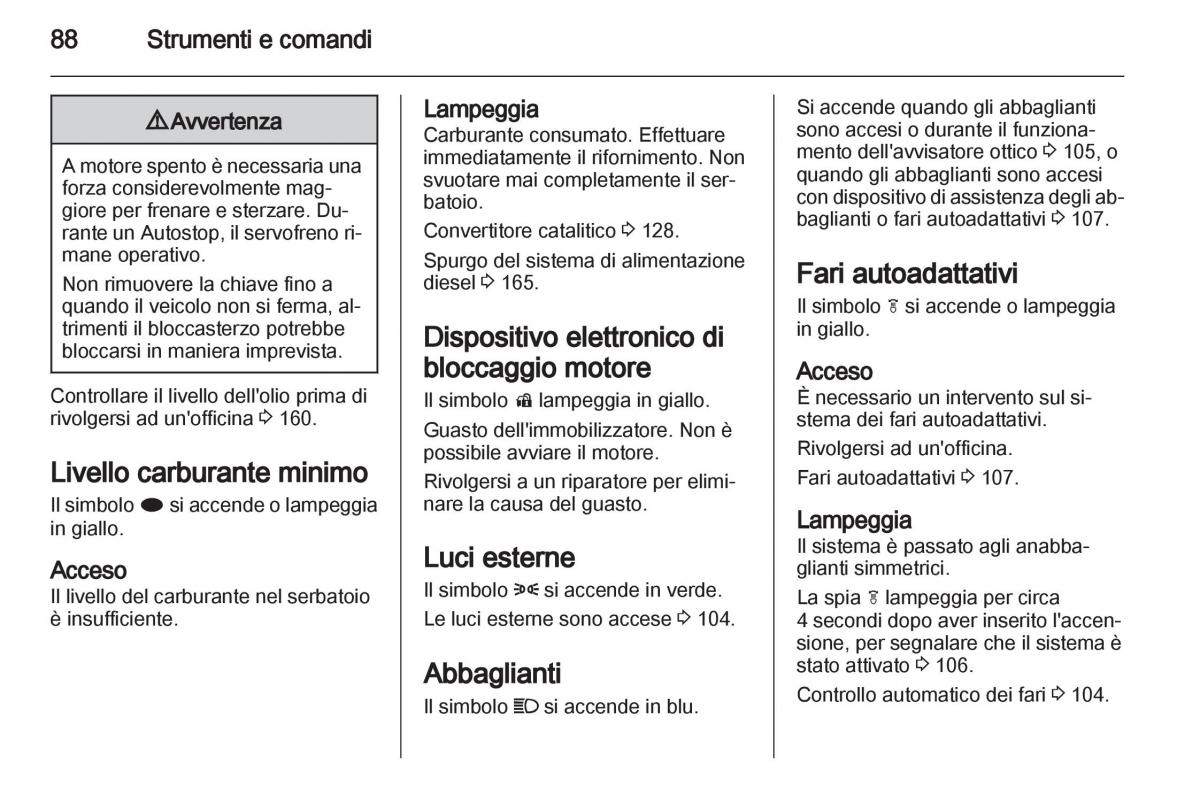 Opel Mokka manuale del proprietario / page 90