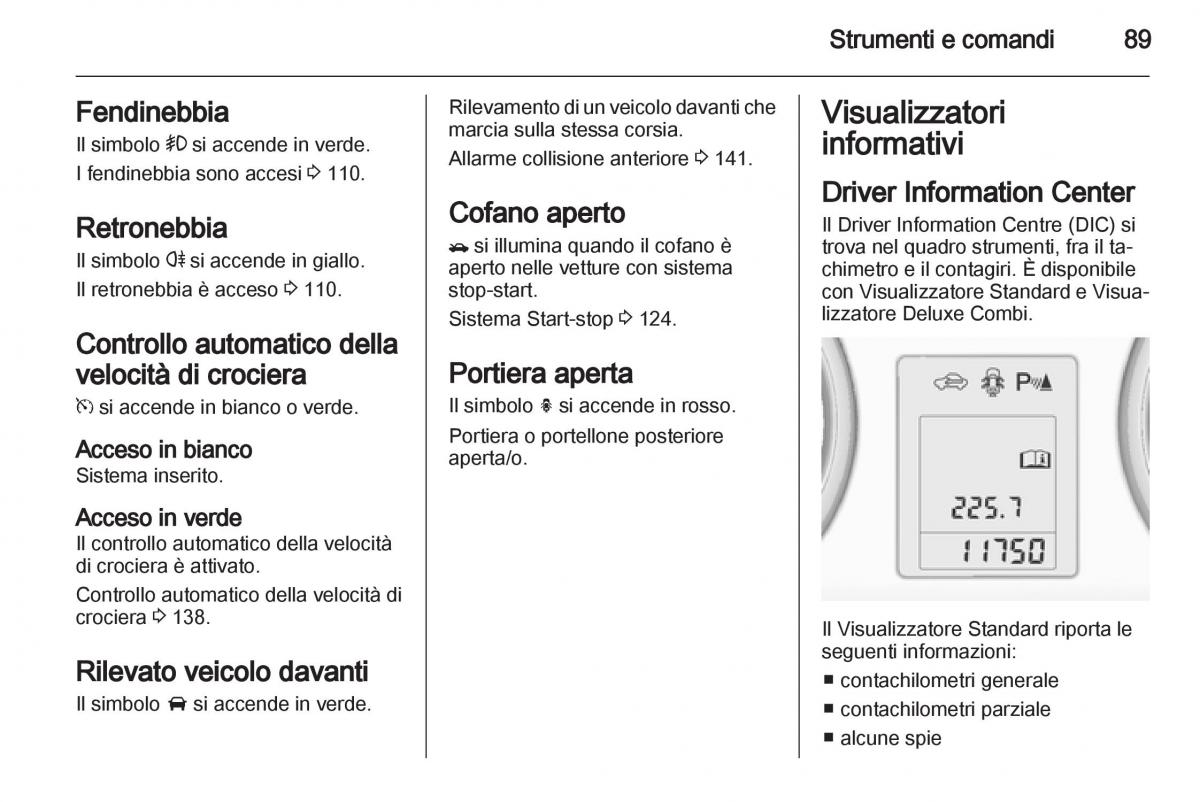 Opel Mokka manuale del proprietario / page 91