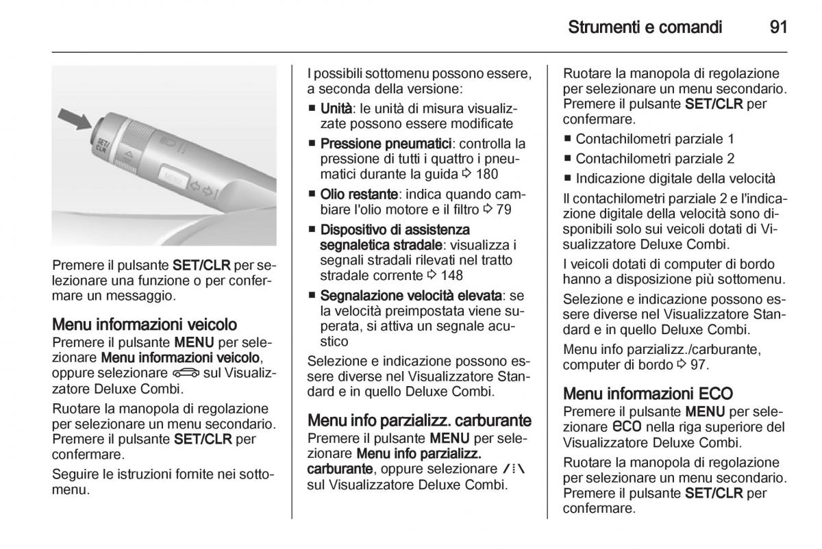 Opel Mokka manuale del proprietario / page 93