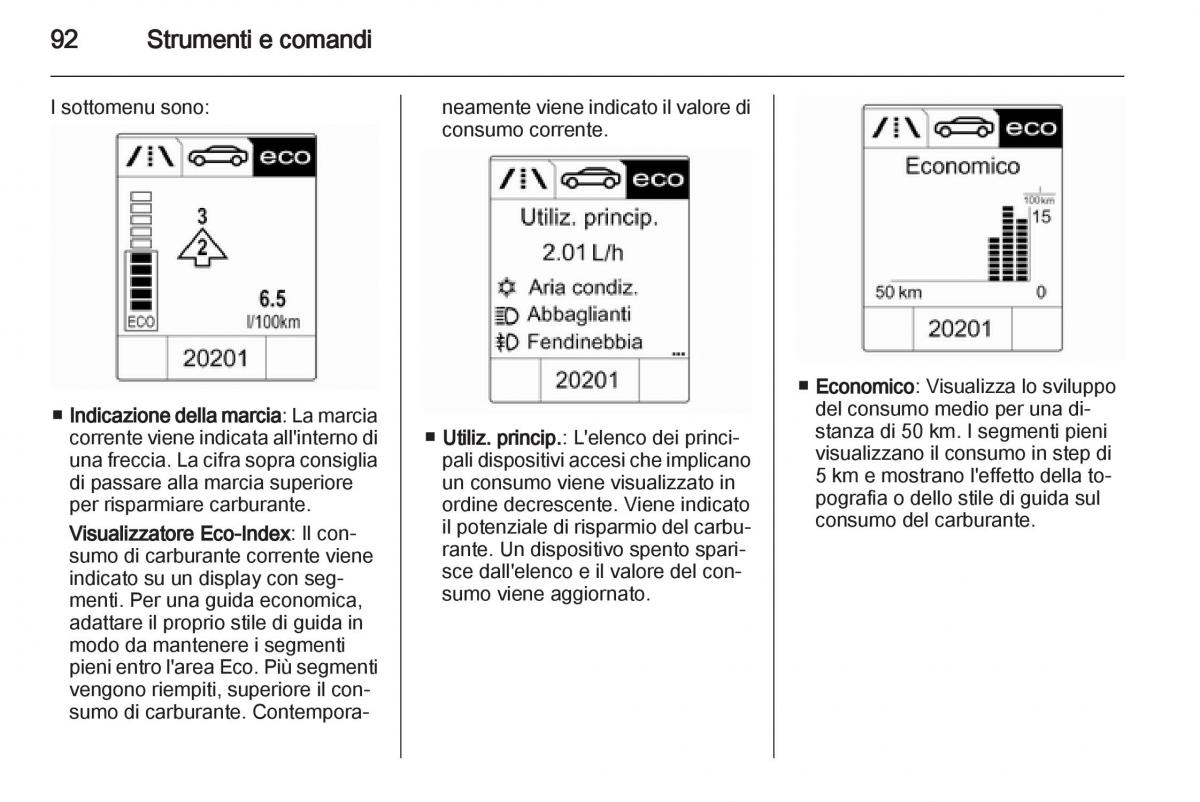 Opel Mokka manuale del proprietario / page 94