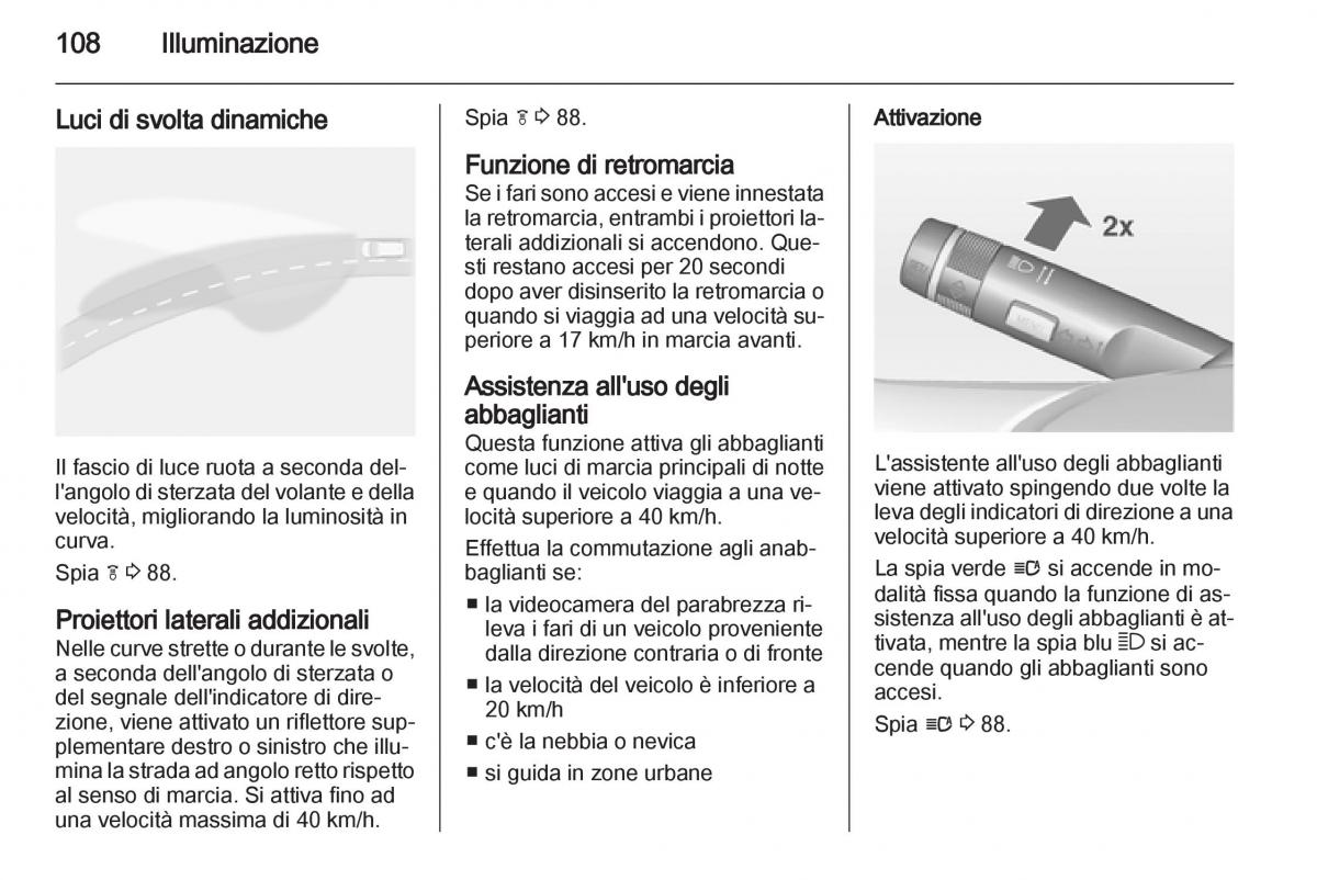 Opel Mokka manuale del proprietario / page 110