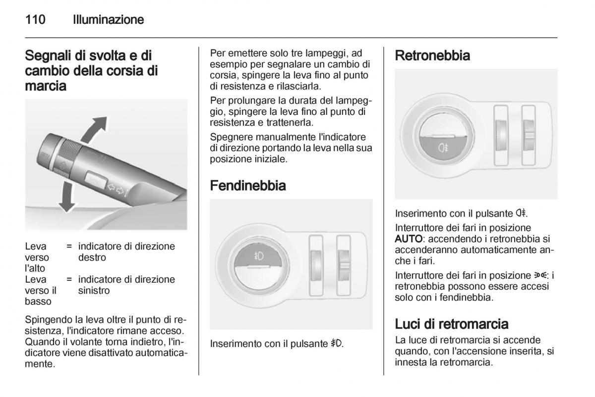 Opel Mokka manuale del proprietario / page 112