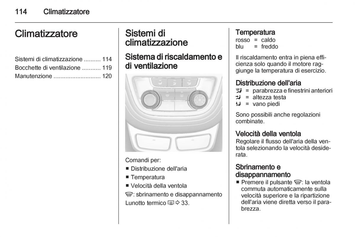 Opel Mokka manuale del proprietario / page 116