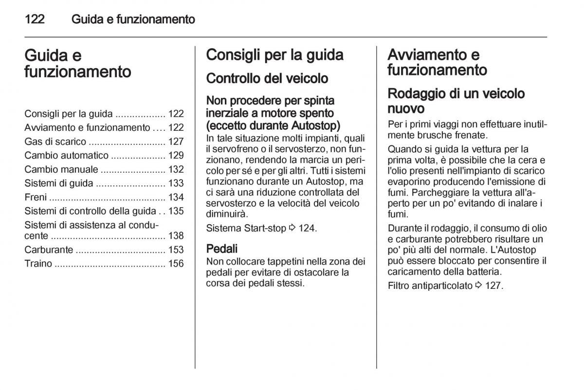 Opel Mokka manuale del proprietario / page 124