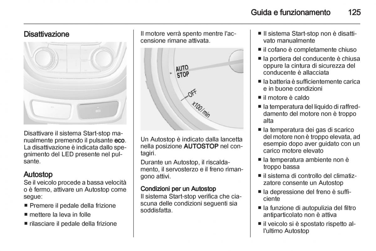 Opel Mokka manuale del proprietario / page 127