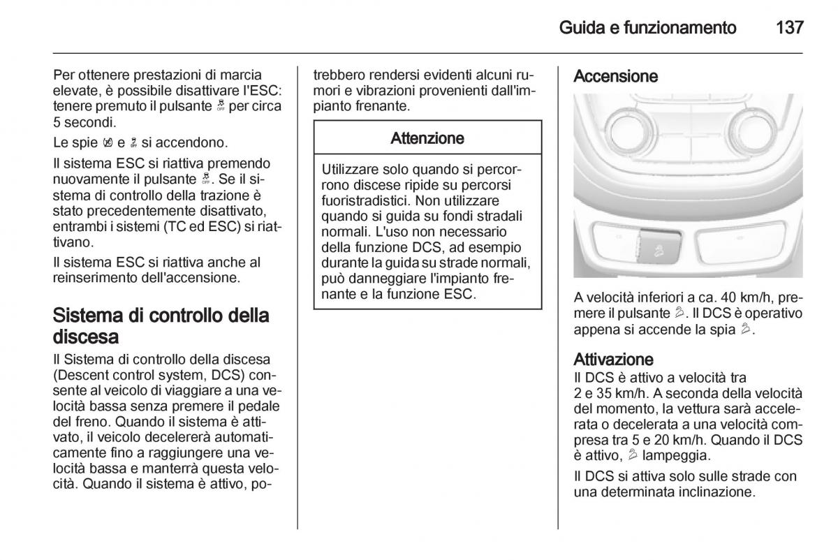 Opel Mokka manuale del proprietario / page 139