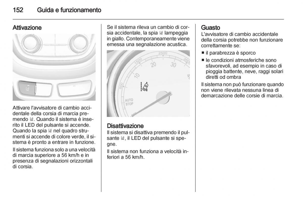 Opel Mokka manuale del proprietario / page 154