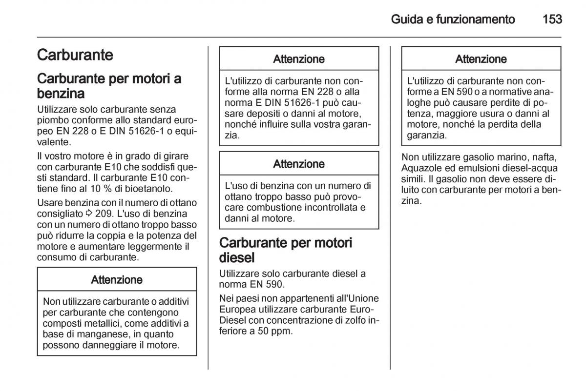 Opel Mokka manuale del proprietario / page 155