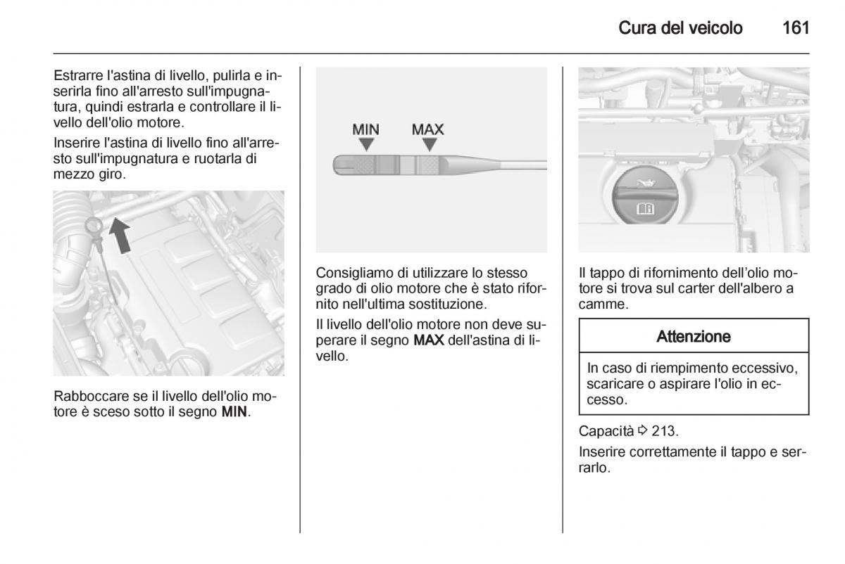 Opel Mokka manuale del proprietario / page 163