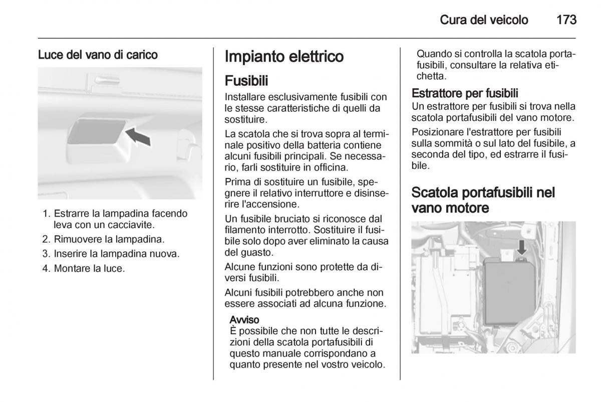 Opel Mokka manuale del proprietario / page 175