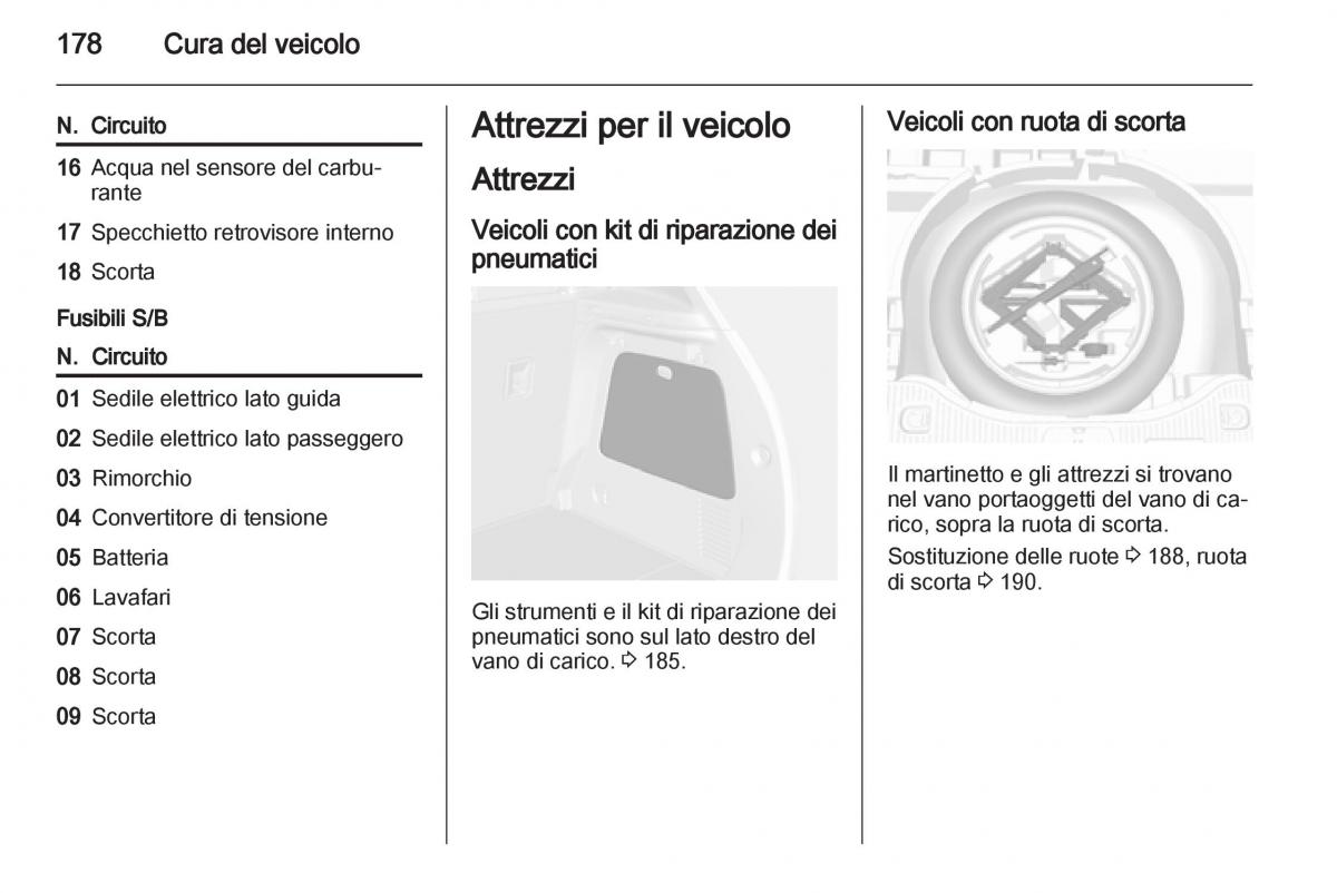 Opel Mokka manuale del proprietario / page 180