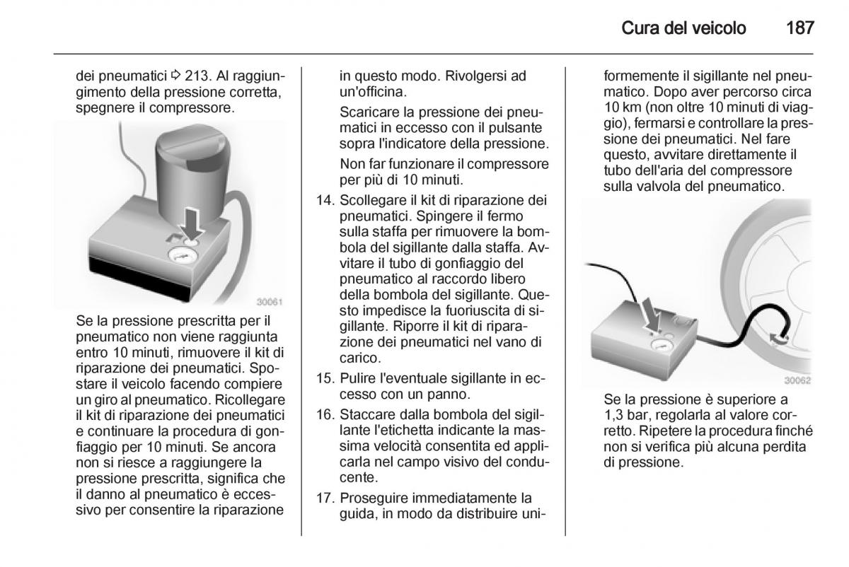 Opel Mokka manuale del proprietario / page 189