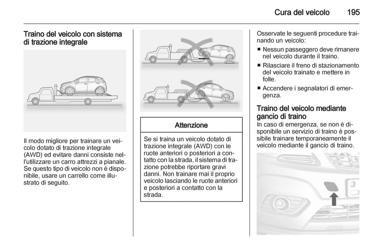 Opel Mokka manuale del proprietario / page 197