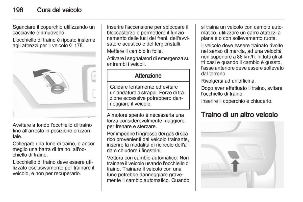 Opel Mokka manuale del proprietario / page 198